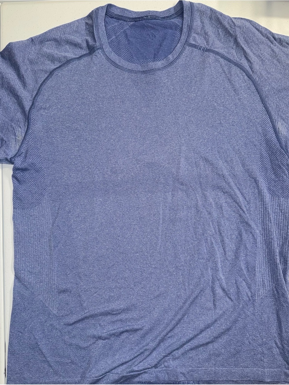Lululemon: Men’s Blue Metal Vent/Athletic/Dri-fit Shirt (Large)